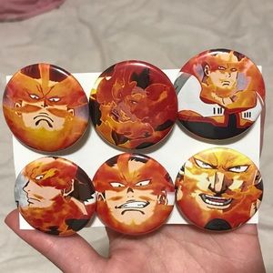 My Hero Academia Endeavor Pinback Bu…